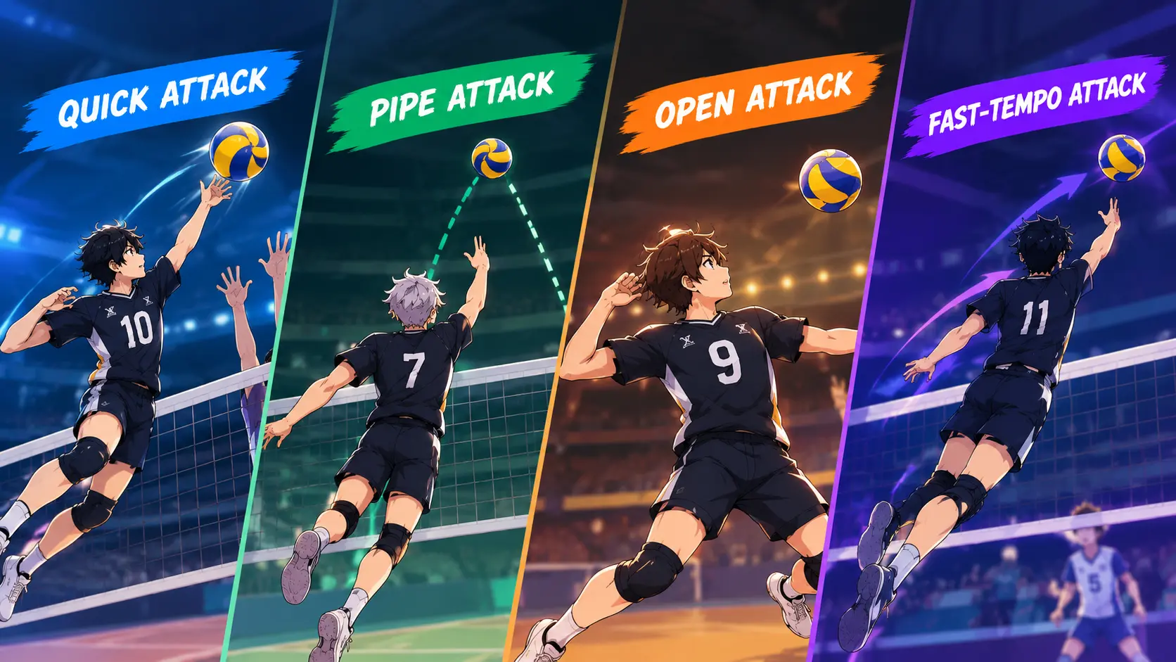 Fast tempo attack in The Spike Cross