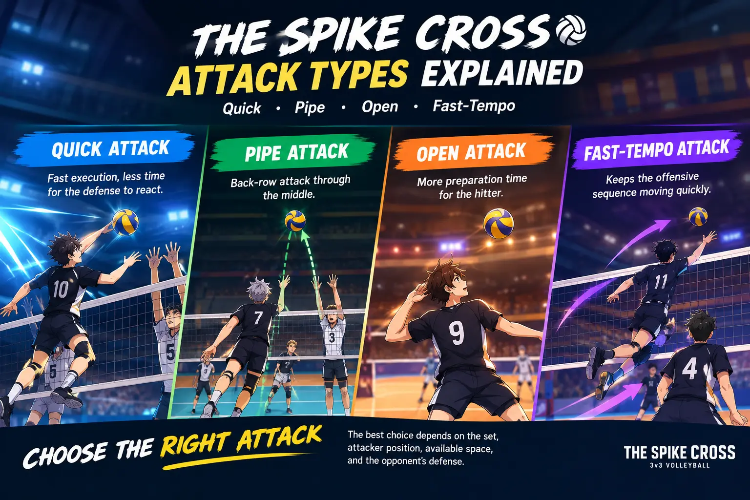Quick attack in The Spike Cross